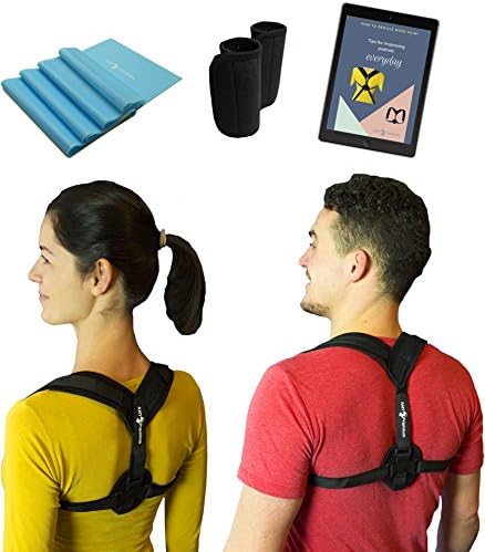 Posture Corrector Brace for Women and Men - Adjustable Clavicle Support for Upper Back Correction - Resistance Band Armpit Pads eBook Instructions by Ant Premium