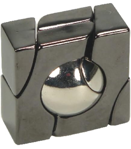 thumbnail image 2 of Hanayama Cast Tube Metal Puzzle - 3 Piece Brain Teaser For Adults (Difficulty Level 6) 2 of 12