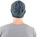 Z&s Mens Slouch Long Beanie Winter Knit Skull Cap Hat Gray B0724