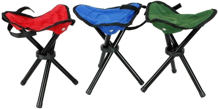 New Outdoor Hiking Fishing Portable Folding Chair with 3 Legs Stool