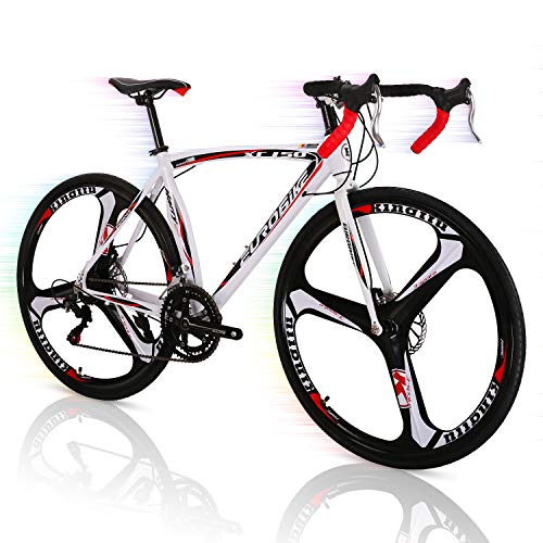 Superday Road Bike 700c 26 inch 3 Spoke White Commuter Bicycle