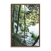 Framed Canvas Wall Art Waterfall Canvas Prints Home Artwork Decoration for Living Room,Bedroom - 16x24 inches