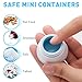 Travel Bottles Containers Sets, Silicone & PP Cream Jars Travel Accessories for toiletries, Compact Travel Size Containers with Hard Sealed Lids for Face Hand and Body Cream