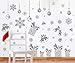 Joiedomi 80 Pcs Glitter Snowflakes Window Wall Peel & Stick Decals Holiday Winter Christmas Home Decorations Snow White Stickers (Also including Jingle Bell, Gift Box, Ornaments Designs)