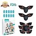 Phenitech Abs Stimulator, Abdominal Toning Belt Muscle Toner Portable Muscle Trainer EMS Body Fitness Belt 6 Modes & 10 Levels with 10pcs Replacement Pads for Abdomen/Arm/Leg Training Men Women