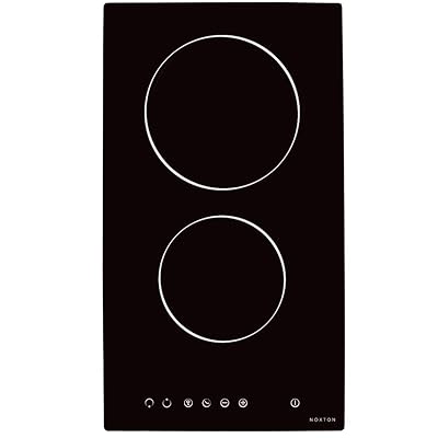 NOXTON Ceramic Cooktop 2 Burners Electric Stove with Touch Control