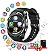 Smart Watch, Bluetooth Smartwatch Touch Screen Wrist Watch with Camera/SIM Card Slot,Waterproof Smart Watch Android Phone Watch for iOS Android Phones Samsung Huawei