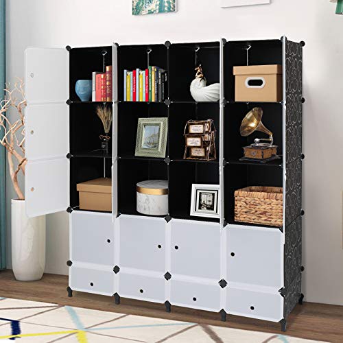 VINGLI Cube Storage Organizer, Plastic Closet DIY Plastic
