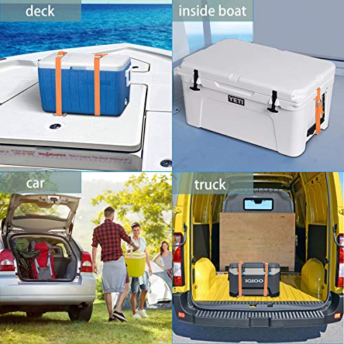 AIEVE Cooler Tie Down Kit for YETI Coolers,Cooler Tie Downs Straps