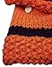 JennyShop Winter Kids Warm Fox Animal Hats Knitted Coif Hood Scarf Beanies for Autumn Winter, Orange
