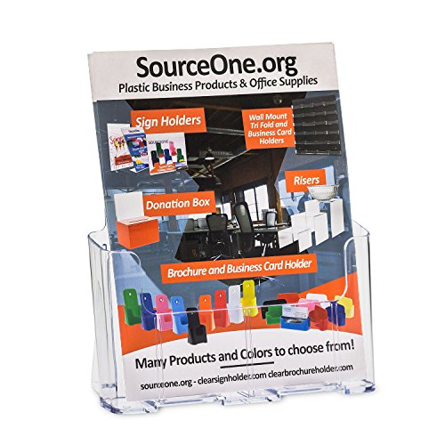 Source One Premium Universal 8.5 X 11 Inches Brochure Holder Magazine Rack, Large (LG-BRO) (16 Pack)