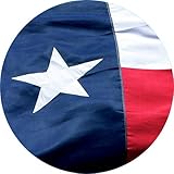 Texas State Flag 3x5-100% Made in USA Using Tough, Long Lasting Nylon Built for Outdoor Use, UV Protected and Featuring A Bright Appliqu&eacute;d Star and Sewn Using Superior Quadruple Stitching on Fly End