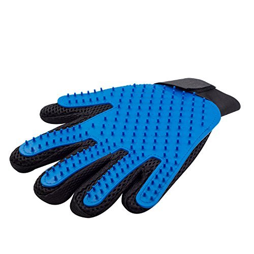 Pet Grooming Glove Deshedding Brush for Dogs & Cats with Long & Short Fur