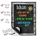 Smart Planner's Rustic Wood Black Magnetic Refrigerator Dry Erase ChalkBoard | Photo Realistic Chalkboard Design | Use Vertical or Horizontal