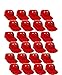 BD&A MLB Mini Batting Helmet Ice Cream Sundae/Snack Bowls, Diamondbacks - 24 Pack