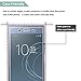 [2-Pack] CASEVASN for Sony Xperia XZ1 Screen Protector [Tempered Glass] 9H Hardness with Lifetime Replacement Warranty