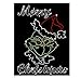 Merry Christmas Grinch V Neck Long Sleeve Rhinestone Tee Shirt