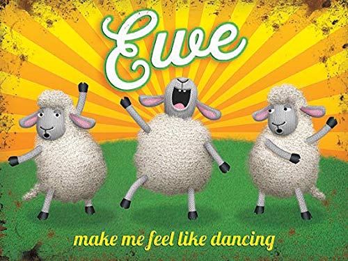 Small (150 x 200mm) Metal Sign - Ewe Make Me Feel - by Sharon Steele