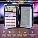MaryOnArt Waiter Server Book and Apron - Waitress Book 8.2''x5.2'' Guest Check Zipper Pouch - Server Wallet Pads Holder Money Pocket Restaurant Waitstaff with Free Waist Apron Black and One Tip Chart