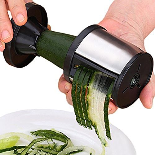 Vegetable Spiralizer by SameTech, New Stainless Steel Spiral Vegetable Spiralizer Slicer Cutter for Carrot Cucumber Potato Kitchen Gadget Tool