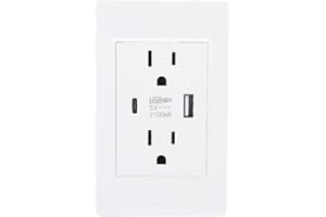 Generic Wall Outlet with Mystical/Fantasy Retardant Panel Dual Port Charging for Home Kitchen ABS Metal Material (US Plug)