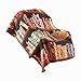 ART & ARTIFACT Library Books Quilted Throw Blanket - 100% Cotton 50