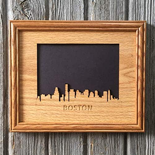 8x10 Boston Skyline Picture Frame Handmade