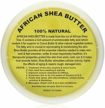Hagestad African Shea Butter Grade A 16oz, Fresh Buttery Shea, Raw &amp; Unrefined From Ghana. Helps Reduces Dry Skin &amp; Smoothens Skin