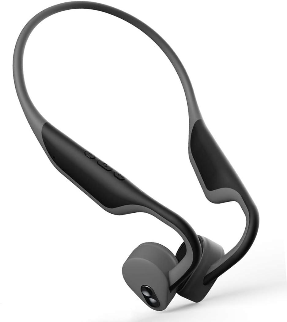 Aviski Wireless Bone Conduction Headphones, Bluetooth 5.0 Wireless Sports Headset Open-Ear Earbuds with Waterproof, Hi-Fi Stereo, Built-In Microphone