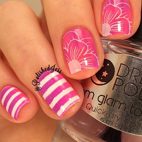 Striping Stencils Nail Vinyls By Twinkled T - 1 Sheet of 16 Stencils