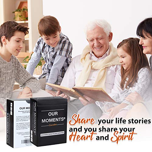 OUR MOMENTS Generations 100 Conversation Starters Questions Game
