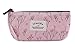 Leegoal(TM) Elegant Canvas Pastorable Floral Pen Pencil Pouch with Zipper Closure,Light Pink