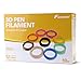 Aokin 3D Pen Filament Refills,3D Printer Filament,3D Printing Filament 1.75mm PLA Filaments Pack of 12 Different Colors(2 Glow, 1 Transparant, 9 Common), Each Color 5 Meters, Total 60 Meters