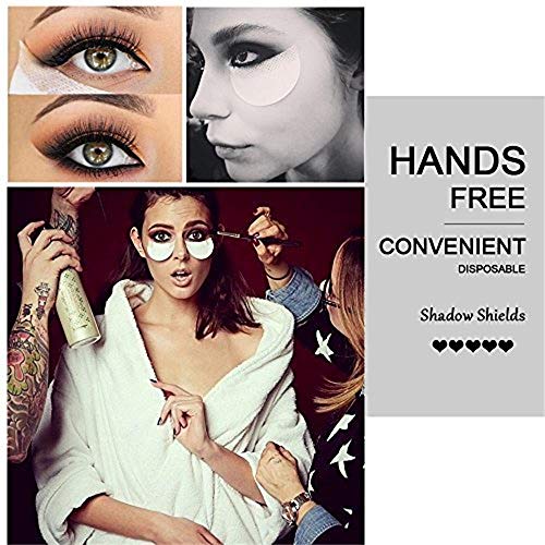 Luckygoo 50 Pcs Eyeshadow stencils Pad for Lash Enhancers & Primers Eyeshadow Shield Professional Lint Free Under Eye Eyeshadow Gel Pad Patches For Eyelash Extensions/Lip lashes mat