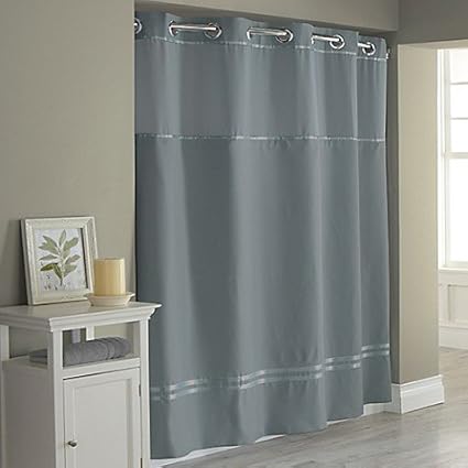 Amazon Com Hookless Escape 71 Inch X 74 Inch Fabric Shower