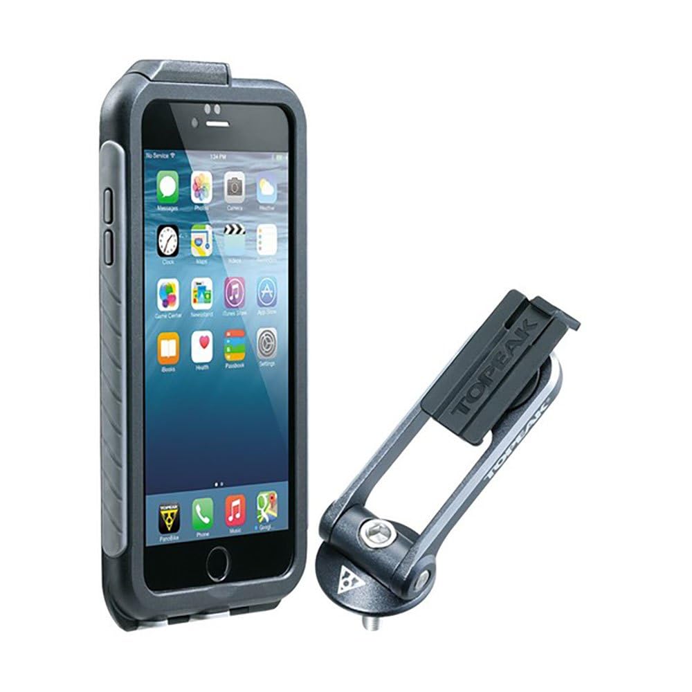 Topeak Unisex Adult Weatherproof RideCase Phone Bag - Black/Gray, 17.7 x 9 x 1.5 cm