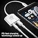 2 in 1 USB C to 3.5mm Headphone Jack Adapter with Fast Charging Compatible for Pixel 3 3XL 2 2XL, Essential Phone,Sony XZ2, Hi-Resolution and Noise Reduction Type C Adapter with DAC