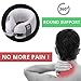 PACK4TRACK Travel Pillow Set - Uniquely Designed to Be The Best Airplane Pillow for Women and Men - No More Neck Muscle Pain
