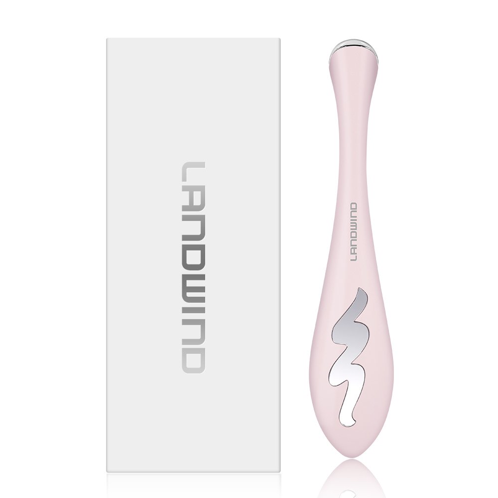 Eye Massager, Ionic Eyes Facial Massager Wand with 40 ℃ Heated, Dark Circle Remover, Eliminate Eye Bags & Puffy Eye FDA Certificeted Safe: Beauty