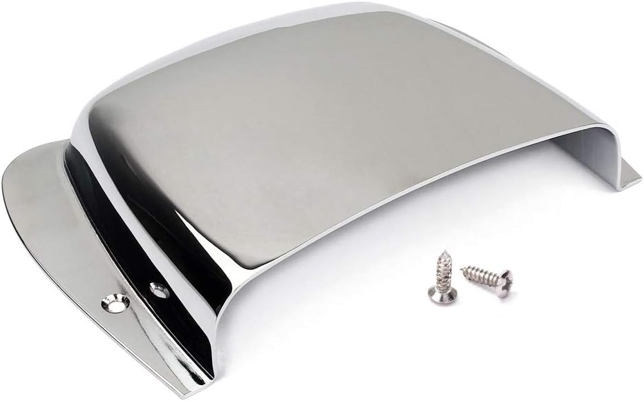 Alnicov Bass Bridge Plate Cover Set for Bass Electric Guitar - Chrome - Image 4