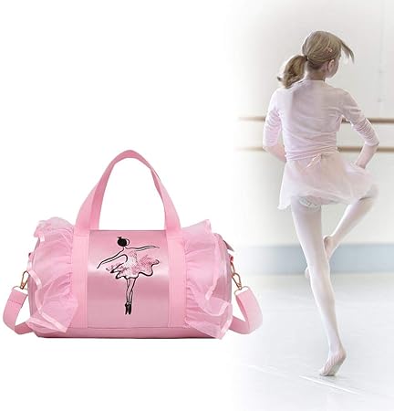 girls personalised dance bag
