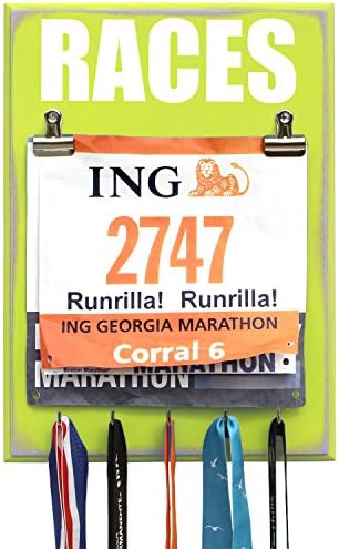 Medal Hanger RACES - Yellow - 9 Hooks