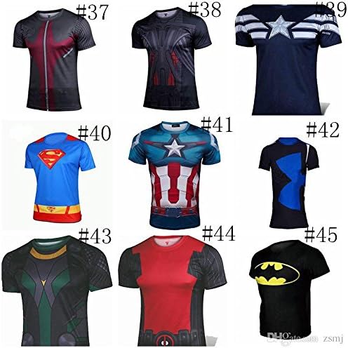 Marvel DC Comics Superhero Short Sleeve T-Shirt