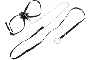 Hypeety Adjustable Reptile Leash Small Pet Harness Turtle Lizard Harness Leashes Multicolor Soft Fashion Pet Traction Belt (Black)