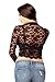 Long Sleeve Lace Mock Neck Crop Top