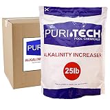 Puri Tech New Pool Chemicals Total Alkalinity Increaser Plus for Swimming Pool Water Increases Total Alkalinity Prevents Water from Cloudiness or Scaling (25lb)