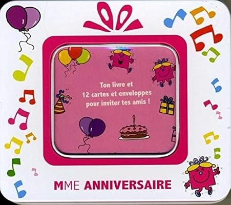 Boite Madame Anniversaire Ton Livre Et 12 Cartes Et Enveloppes Pour Inviter Tes Amis Amazon Com Books