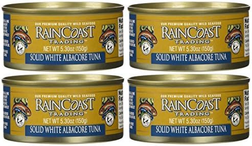 Raincoast Trading Solid White Albacore Tuna 5.3 Oz (Pack of 4) by Raincoast Trading