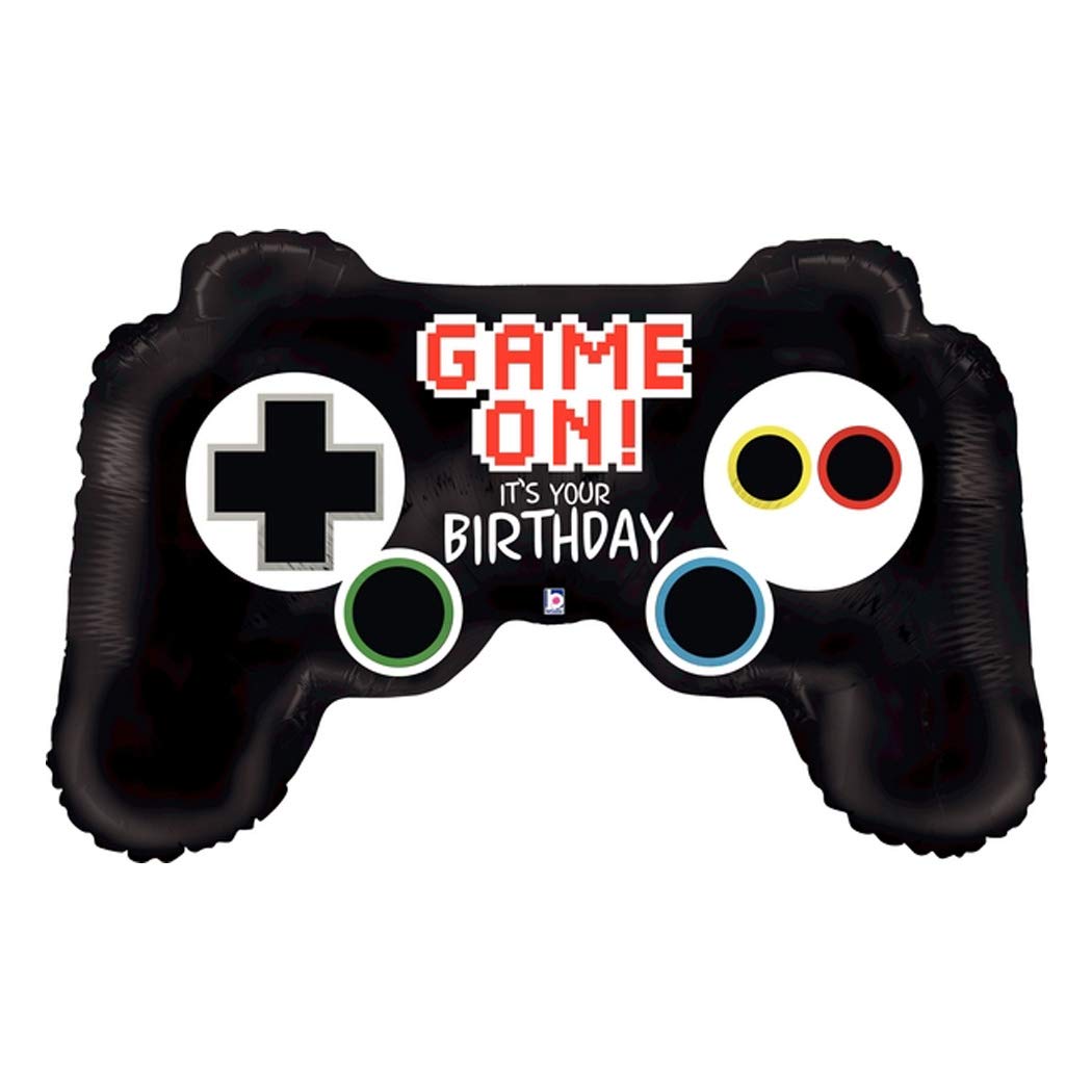 Betallic 36-Inch Birthday Game controller Foil Balloons