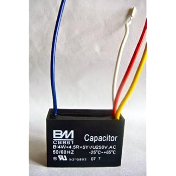 Bm Ceiling Fan Capacitor 3 Wire 1 5uf 2 5uf Ceiling Fan